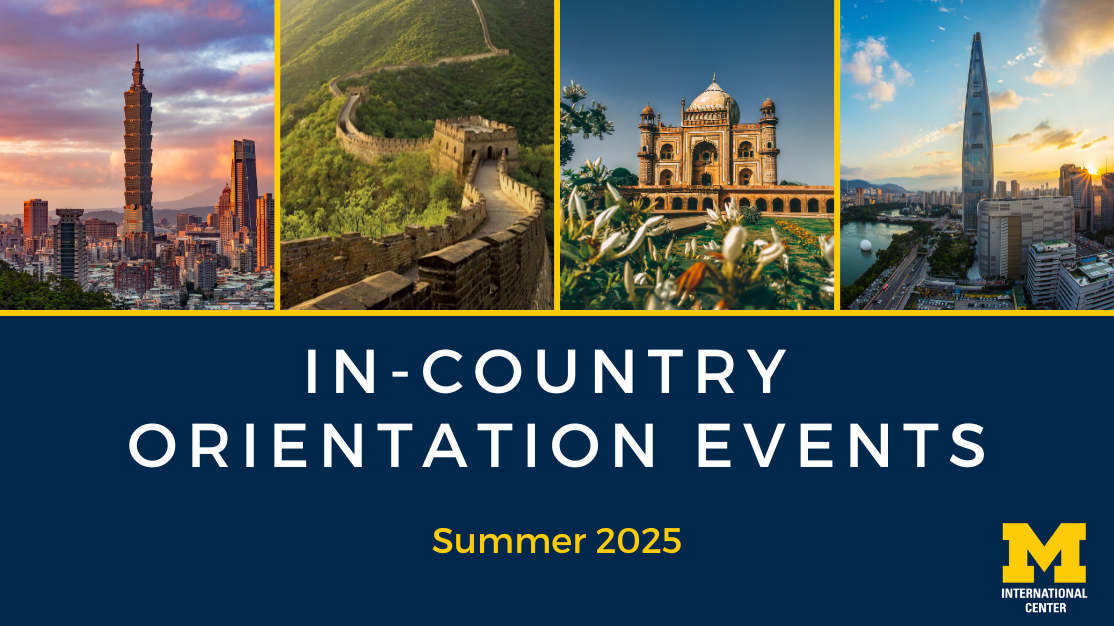In-Country Orientation Banner - Summer 2025