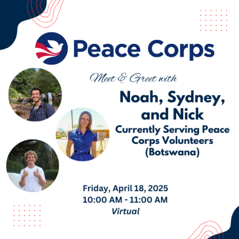 Meet & Greet with Currently Serving Peace Corps Volunteers (Botswana)