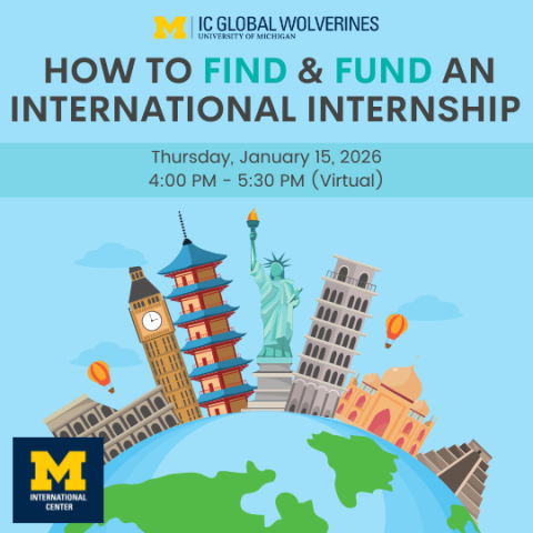 How to Find and Fund an International Internship - Winter 2026
