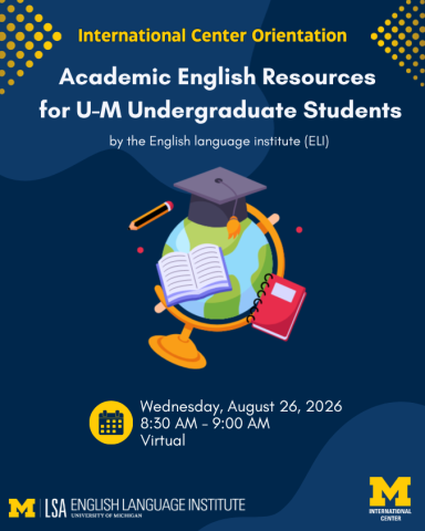 ELI Academic English Resources for Undergraduate Students - Summer 2026