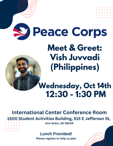 Meet & Greet with Returned Peace Corps Volunteer: Vish Juvvadi (Philippines)