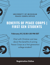 Benefits of Peace Corps