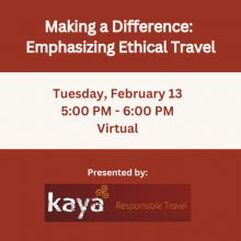 Emphasizing Ethical Travel